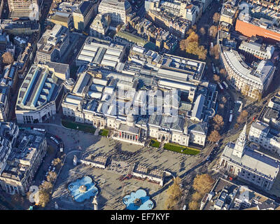 La National Gallery, Trafalgar Square, Londra Centrale Foto Stock