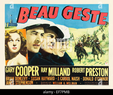 Beau Geste - Gary rame - poster del filmato Foto Stock