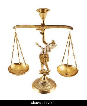 Due di metallo-pan statuetta scale Foto Stock