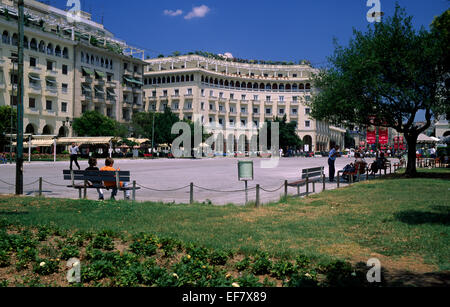 Grecia, Salonicco, piazza Plateia Aristotelous Foto Stock