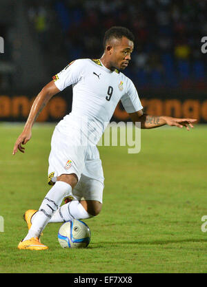 Equitorial Guinea. 27 gennaio, 2015. Coppa d'Africa delle Nazioni torneo di calcio, Sud Africa contro il Ghana. Jordan Ayew ( Ghana ) © Azione Sport Plus/Alamy Live News Foto Stock