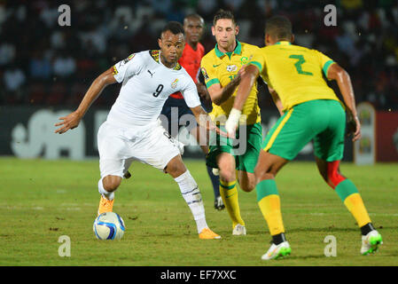 Equitorial Guinea. 27 gennaio, 2015. Coppa d'Africa delle Nazioni torneo di calcio, Sud Africa contro il Ghana. Jordan Ayew ( Ghana ) © Azione Sport Plus/Alamy Live News Foto Stock