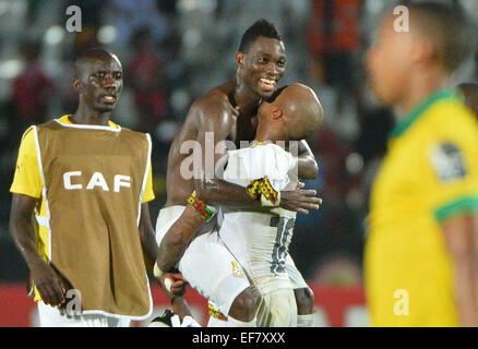 Equitorial Guinea. 27 gennaio, 2015. Coppa d'Africa delle Nazioni torneo di calcio, Sud Africa contro il Ghana. André Ayew ( Ghana ) © Azione Sport Plus/Alamy Live News Foto Stock