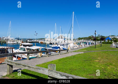 Porto nel villaggio di Sag Harbor, nella contea di Suffolk, Long Island , NY, STATI UNITI D'AMERICA Foto Stock