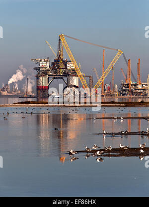 Costruzione del "Big Foot' deepwater oil & gas piattaforma di perforazione in fase di ultimazione. Foto Stock