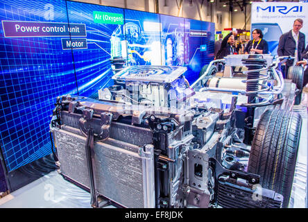 La Toyota Mirai fuelcell auto presso il CES Show di Las Vegas Foto Stock