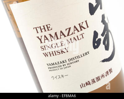 L'del whisky single malt Yamazaki prodotta da Suntory, prodotto del Giappone. Whisky giapponese Foto Stock