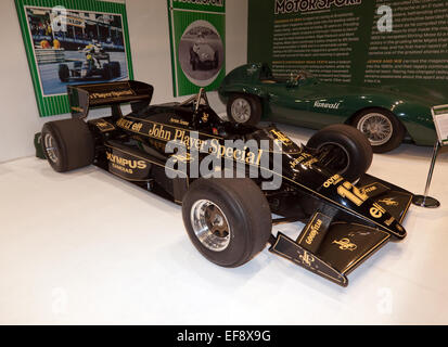 Ayrton Senna's 1985 Lotus 97T: Fu in questa vettura, chassis 2, che egli ha colto la sua prima vittoria in F1 in Portogallo 1985. Foto Stock