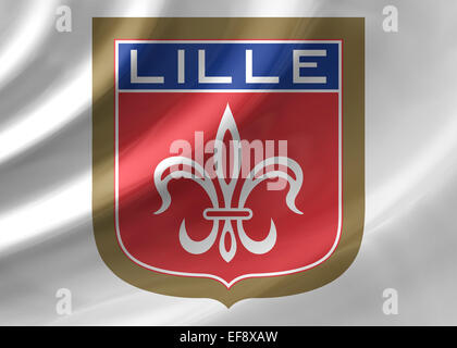 Lille olympique icona bandiera simbolo del logo Foto Stock