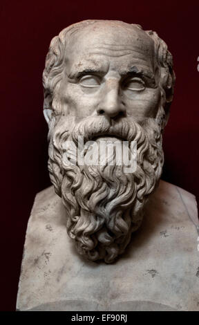 Diogene filosofo greco ( 413-323 BC ) filosofia ( Museo del Vaticano Roma Italia ) Foto Stock