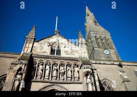 Cattedrale di Leicester, Leicestershire, Regno Unito Foto Stock