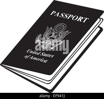 Stati Uniti Passaporto Illustrazione Vettoriale