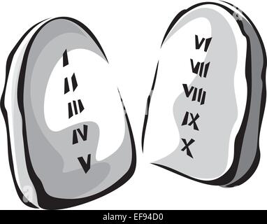 Tavolette di pietra Illustrazione Vettoriale