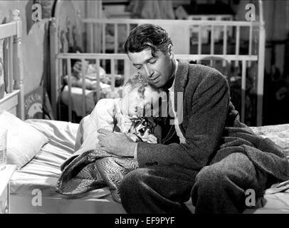 KAROLYN GRIMES, JAMES STEWART, la vita è una cosa meravigliosa, 1946 Foto Stock