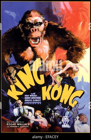 POSTER DEL FILM KING KONG (1933) Foto Stock