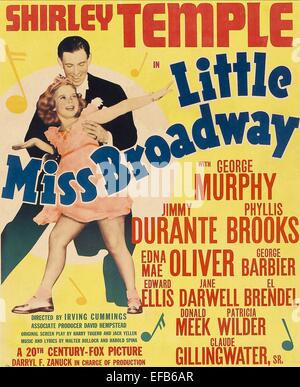 POSTER PICCOLO MISS BROADWAY (1938) Foto Stock