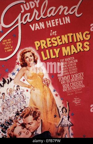 JUDY GARLAND POSTER PRESENTANDO LILY MARS (1943) Foto Stock