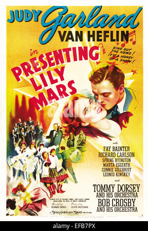 JUDY GARLAND POSTER PRESENTANDO LILY MARS (1943) Foto Stock