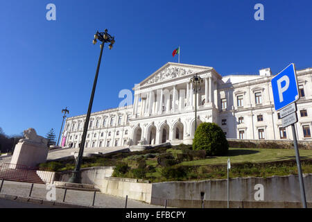 Il Palacio de Sao Bento è il portoghese edificio del Parlamento europeo a Lisbona Foto Stock