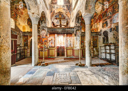 La chiesa di San Dimitrios (metropoli) in Mistra, Grecia Foto Stock