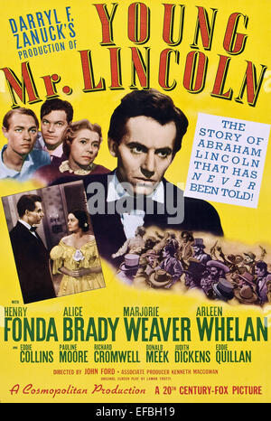 POSTER GIOVANI MR. LINCOLN (1939) Foto Stock