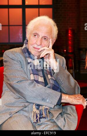 Carl Djerassi zu Gast in der WDR Talkshow Koelner Treff (Folge 316), WDR Studio BS2, Koeln, 30.08.2014 Foto Stock