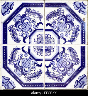 Azulejos - Portogallo piastrelle close-up Foto Stock