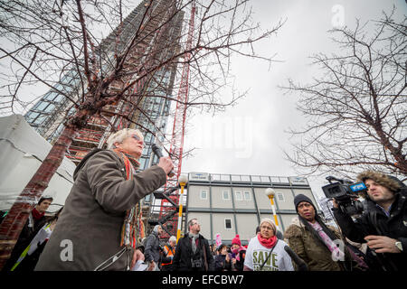 Londra, Regno Unito. Jan 31, 2015. Marzo per abitazioni e alloggi diritti Credito: Guy Corbishley/Alamy Live News Foto Stock