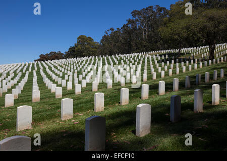 Lapidi, san francisco cimitero nazionale cimitero nazionale, presidio, la città di San Francisco, San Francisco, California Foto Stock