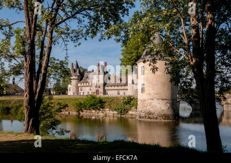 Il Castello di Sully Sur Loire in Francia Foto Stock