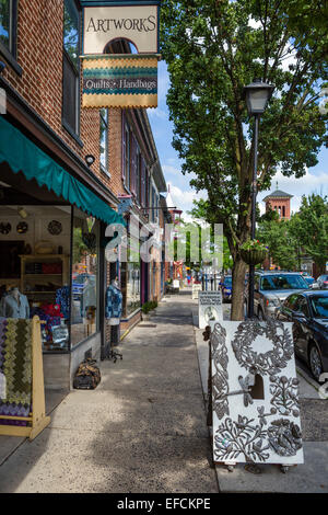 York Street nel centro di Gettysburg, Adams County, Pennsylvania, STATI UNITI D'AMERICA Foto Stock