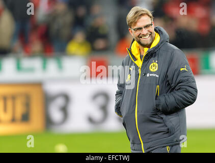 Leverkusen, Germania Jan 31, 2015, calcio, Bayer Leverkusen vs Borussia Dortmund: Headcoach Juergen Klopp di Dortmund Foto Stock