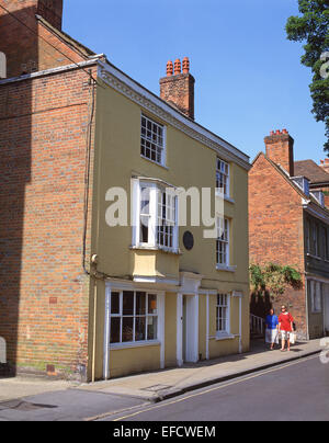 Jane Austen's House (morto qui), College Street, Winchester, Hampshire, Inghilterra, Regno Unito Foto Stock