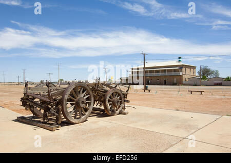 Il vecchio carro, Marree, Oodnadatta Track, South Australia, Australia Foto Stock