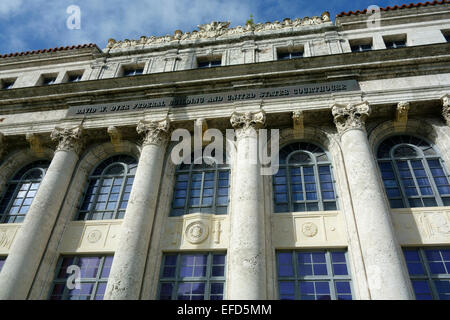 David W. Dyer Edificio federale e Stati Uniti Courthouse, edificio storico costruito nel 1931, Miami, Florida, Stati Uniti d'America Foto Stock