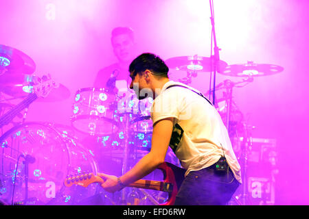 BENICASSIM, Spagna - 18 Luglio: di Montreal (American rock band) esegue a FIB Festival il 18 luglio 2014 a Benicassim, Spagna. Foto Stock