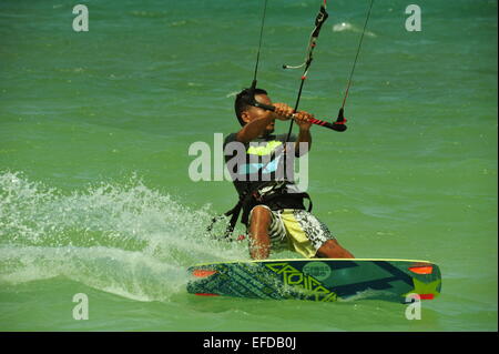 Kitesurf a Boracay, Filippine. Foto Stock