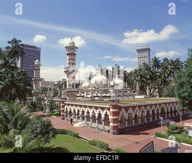 Masid Jamek moschea, Jalan Tun Perak, Selangor, Kuala Lumpur, Malesia Foto Stock