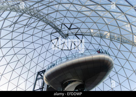 La cupola a Victoria Square Shopping Centre/Mall, Belfast Foto Stock