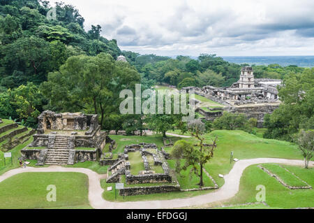 Rovine di Palenque, Messico Foto Stock