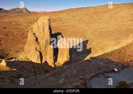 Formazione di roccia nel Parco Nazionale del Teide, Tenerife, Isole Canarie, Spagna Foto Stock