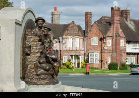 War Memorial, Port Sunlight, London, Wirral, Merseyside, Regno Unito Foto Stock