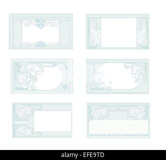 Set di varie schede aziendali Illustrazione Vettoriale