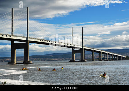 Kessock Bridge, Moray Firth, Inverness, Highland regione, Scotland Regno Unito Foto Stock