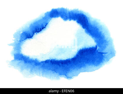 Il Cloud. Illustrazione ad acquerello Foto Stock