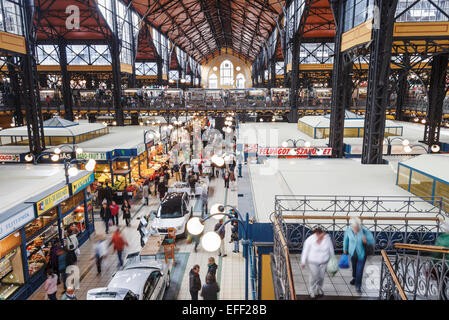 Mercato Grande Hall (Kozponti Vasarcsarnok) Budapest, Ungheria Foto Stock