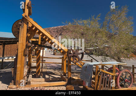 Strada principale replica CALICO GHOST città mineraria YERMO SAN BERNARDINO COUNTY CALIFORNIA USA Foto Stock