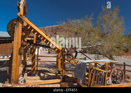 Strada principale replica CALICO GHOST città mineraria YERMO SAN BERNARDINO COUNTY CALIFORNIA USA Foto Stock