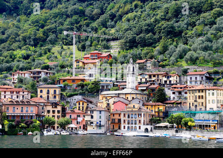 Il lago di Como, Sala Comacina, Lombardia, Italia Foto Stock