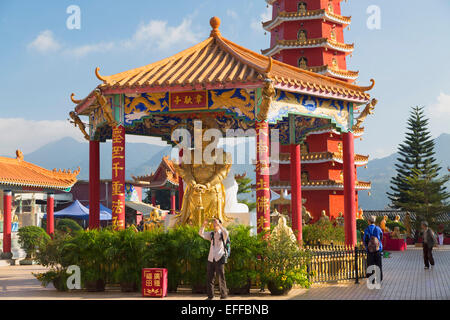 Il Monastero dei Diecimila Buddha, Shatin, Nuovi Territori di Hong Kong Foto Stock